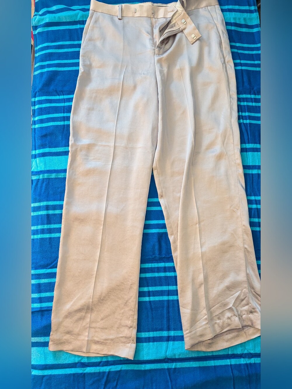 ASOS Men's Loose Silver Dress Pants
